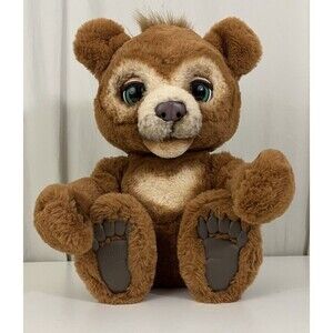 FurReal Cubby The Curious Bear Interactive Plush Toy 17” Working Very Fluffy